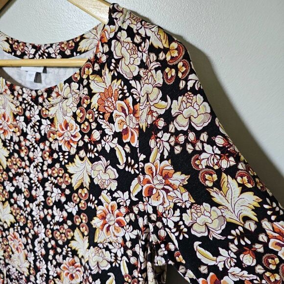 EUC J. JILL FLORAL 3/4 SLEEVES SOFT BABY DOLL DRESS SIZE SMALL WOMENS - Picture 3 of 16